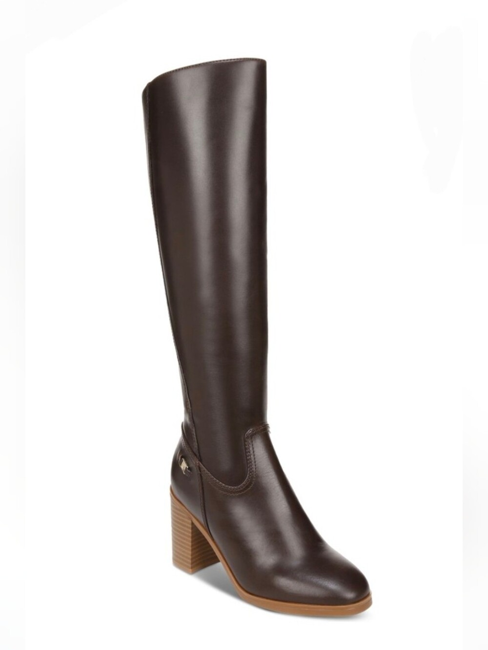 NIB Giani Bernini Odetteel Brown Leather Knee High Riding Boots 8M
